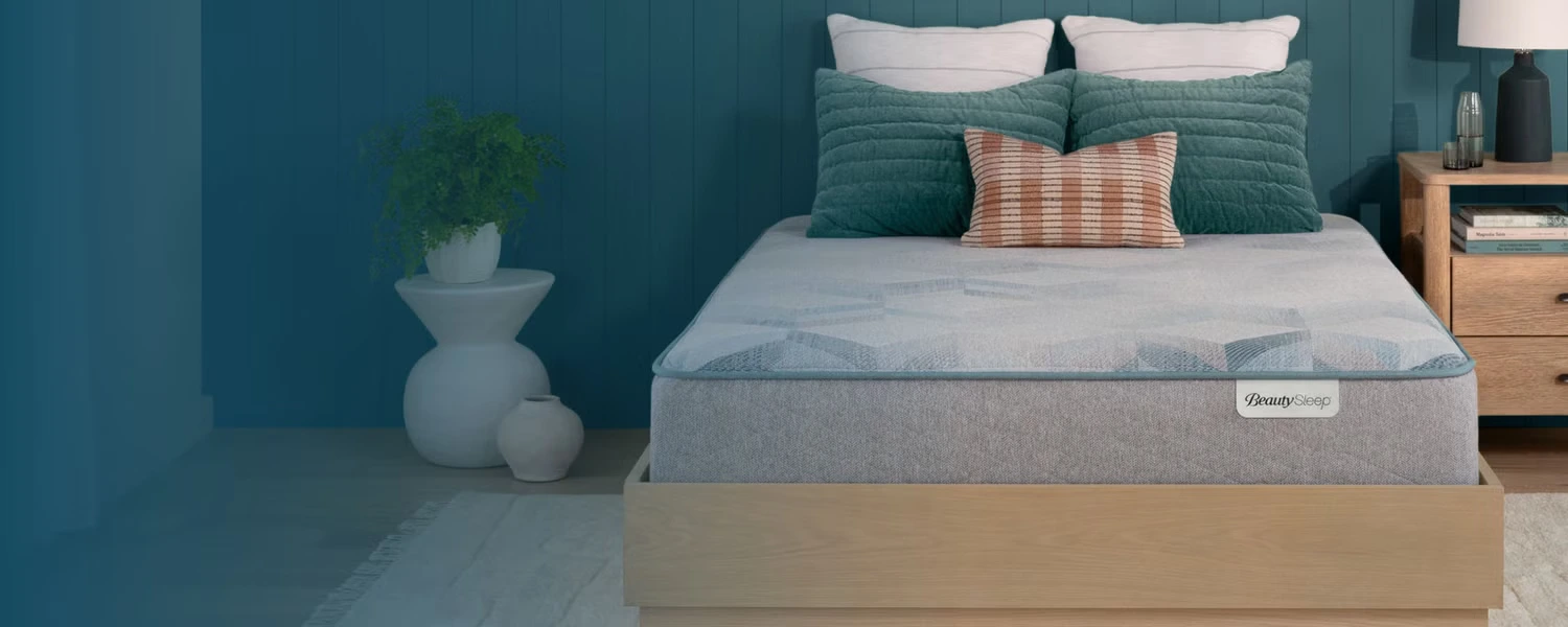 Luxury mattress in a styled bedroom